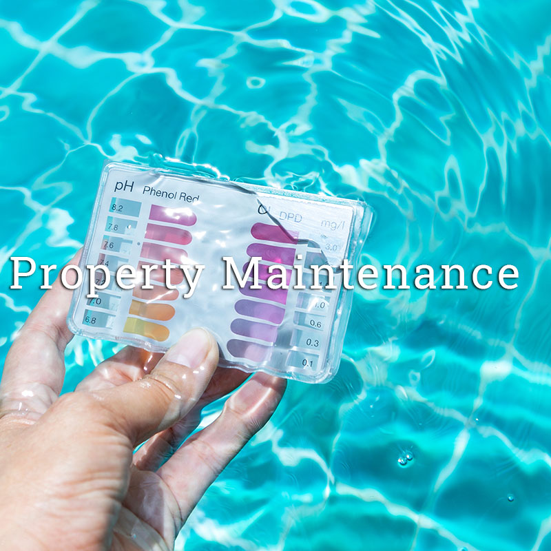 image of pool test being done